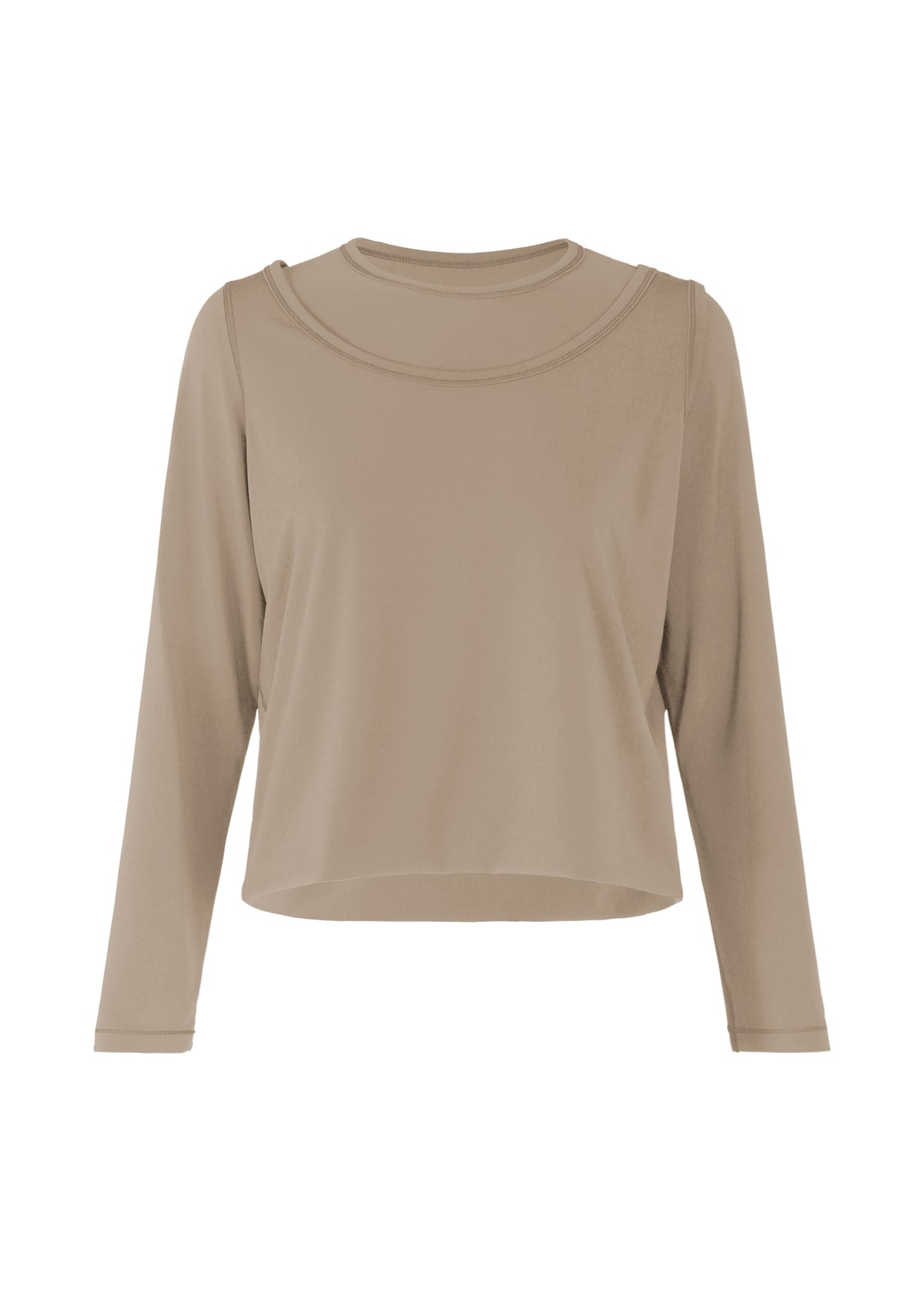 DRAPE JERSEY-66、ウィメンズ_トップス_トップ、グレー