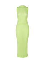 SLITS MESH AP、ウィメンズ_ワンピース、グリーン