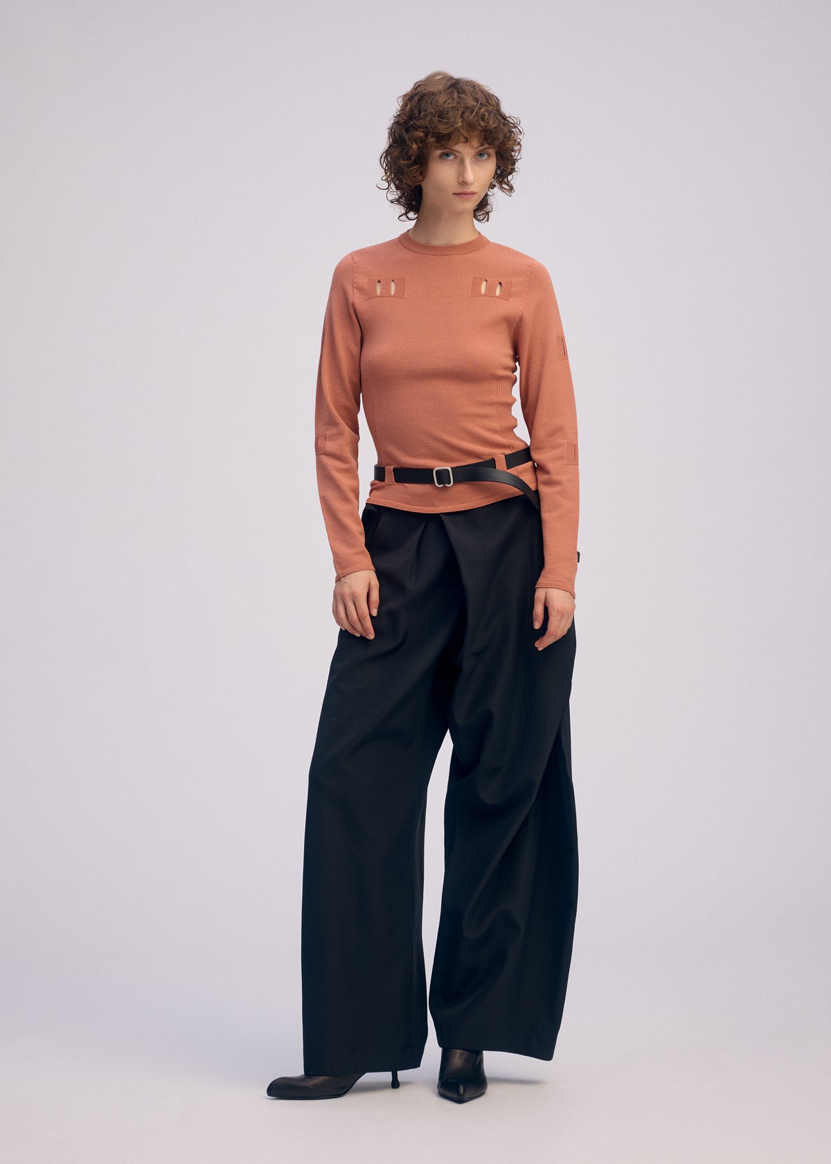 BELT LOOP KNIT、ウィメンズ_ニット、着用画像5