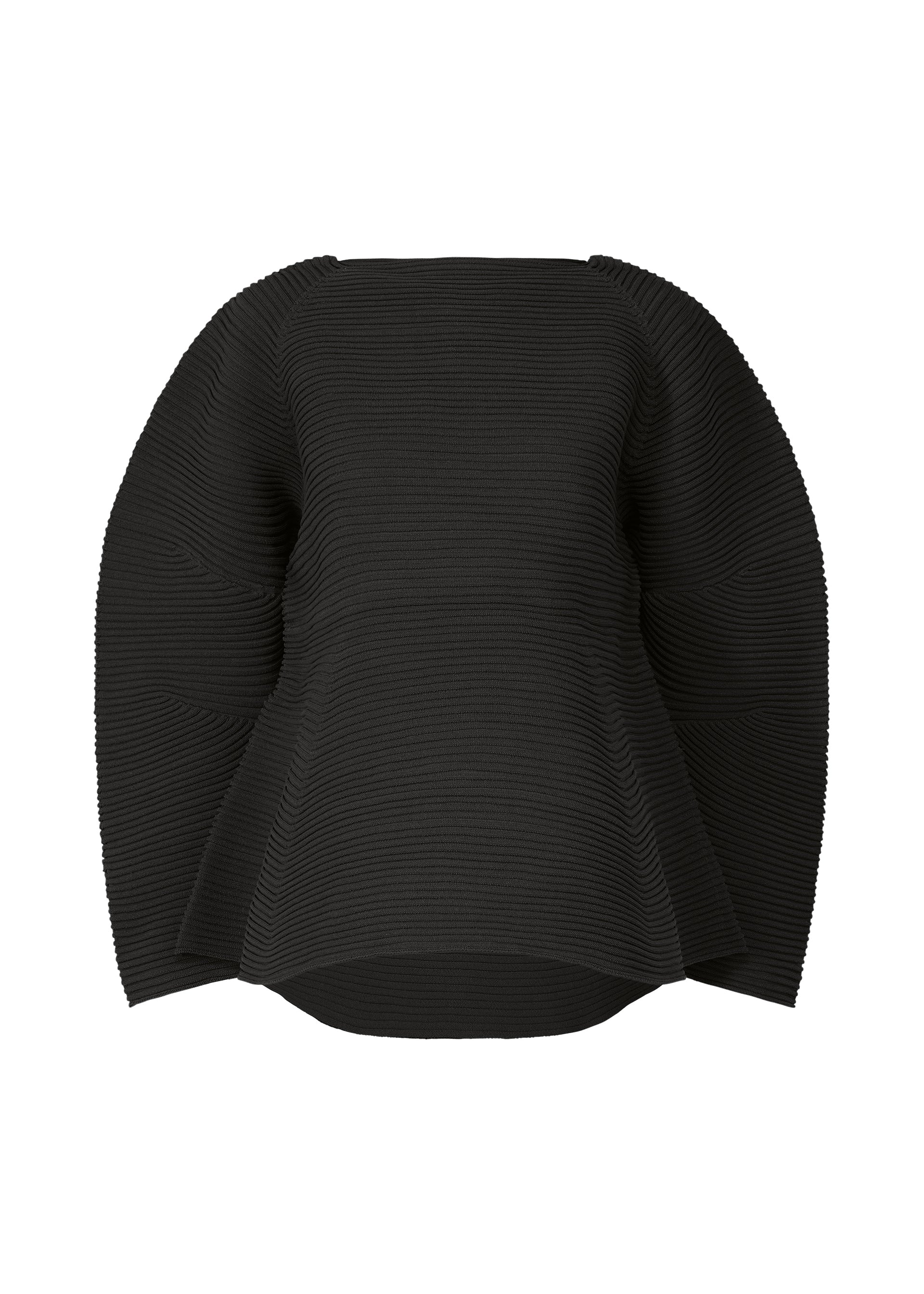 CORRUGATED KNIT、ウィメンズ_ニット、ブラック