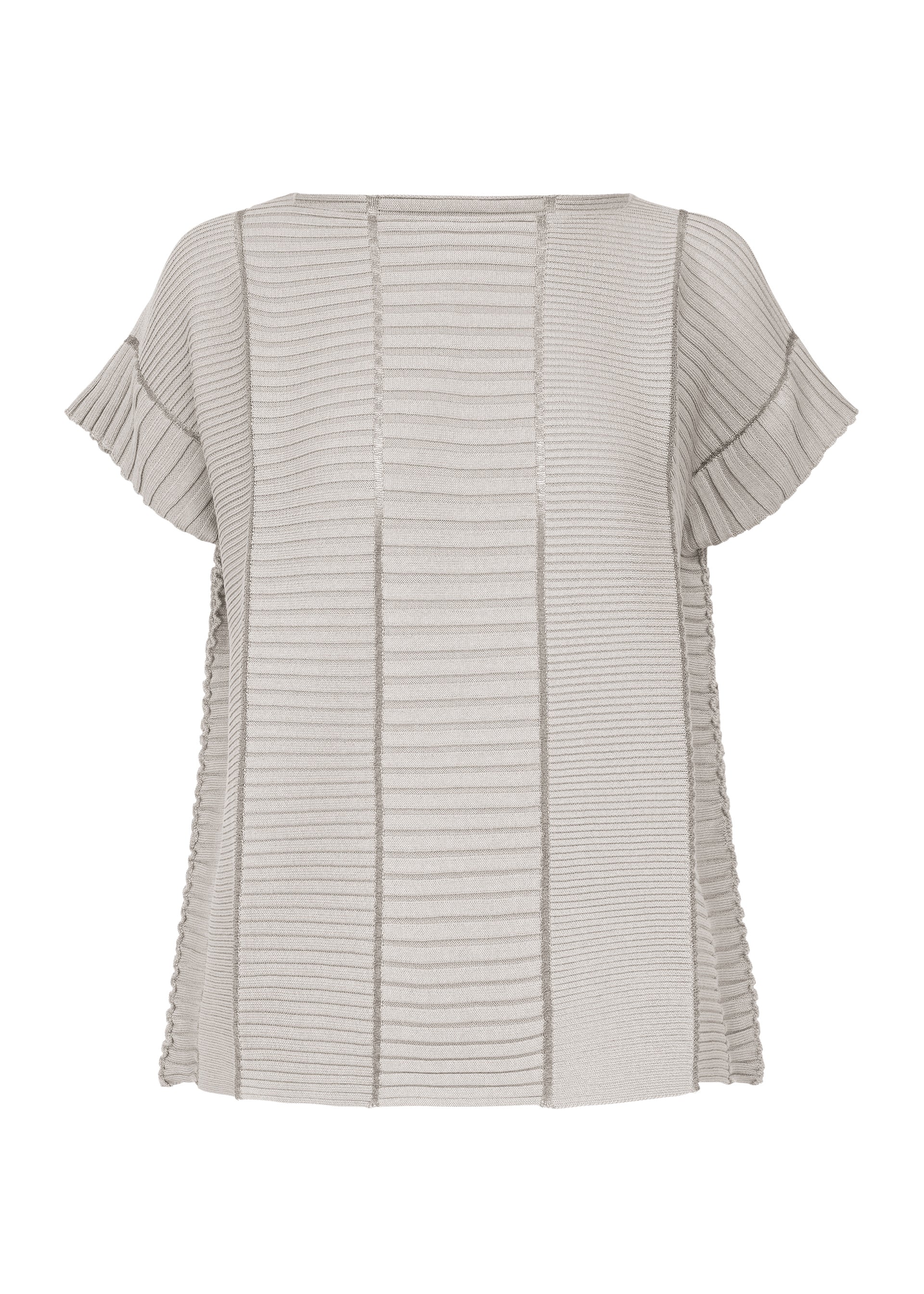 WHITE LABEL⭐️ISSEY MIYAKE 半袖トップス プリーツ加工 柄 美品】ISSEY MIYAKE プリーツトップ カットソー 半袖 ホワイト - メルカリ