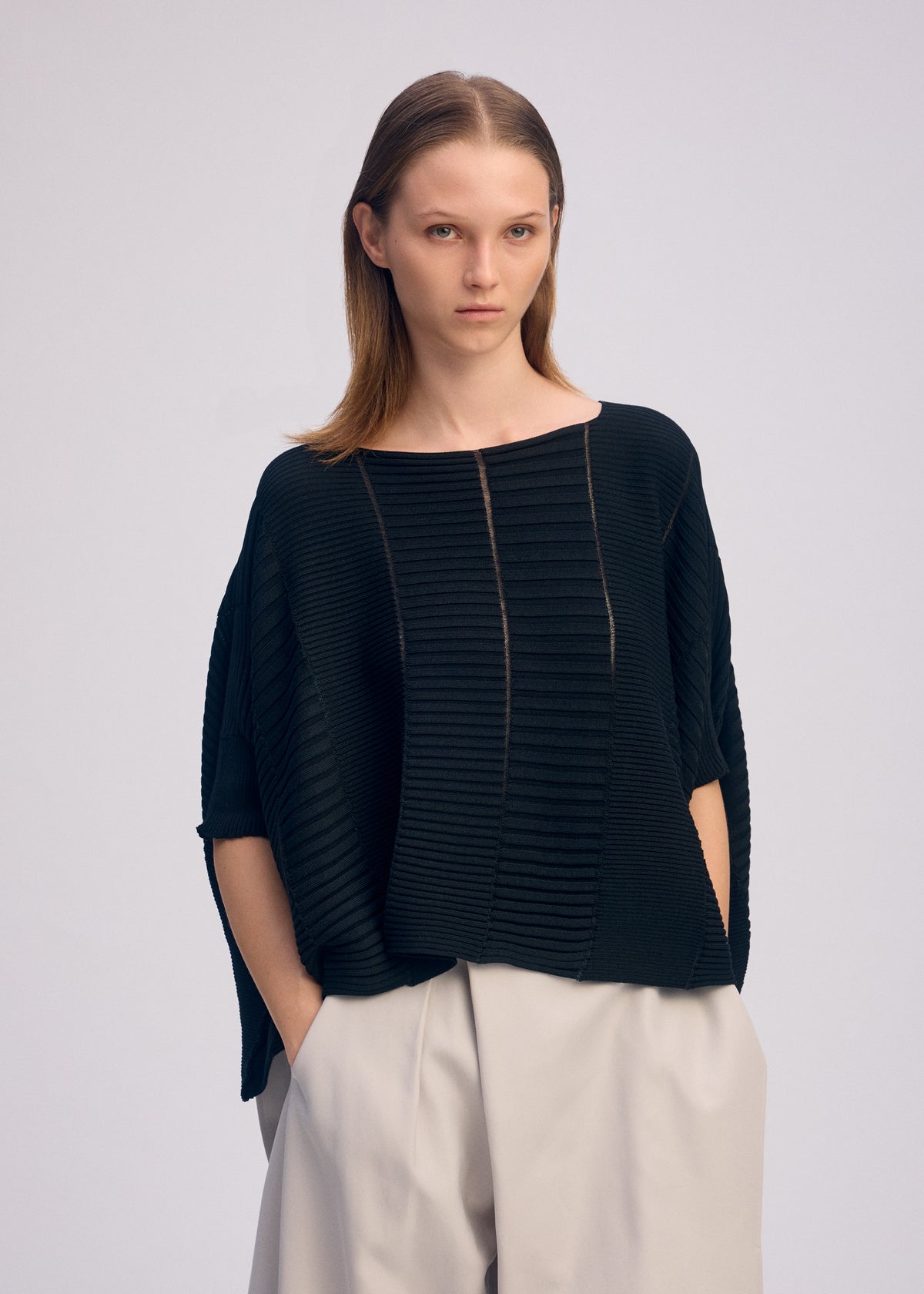 COLUMN KNIT、ウィメンズ_ニット、着用画像3
