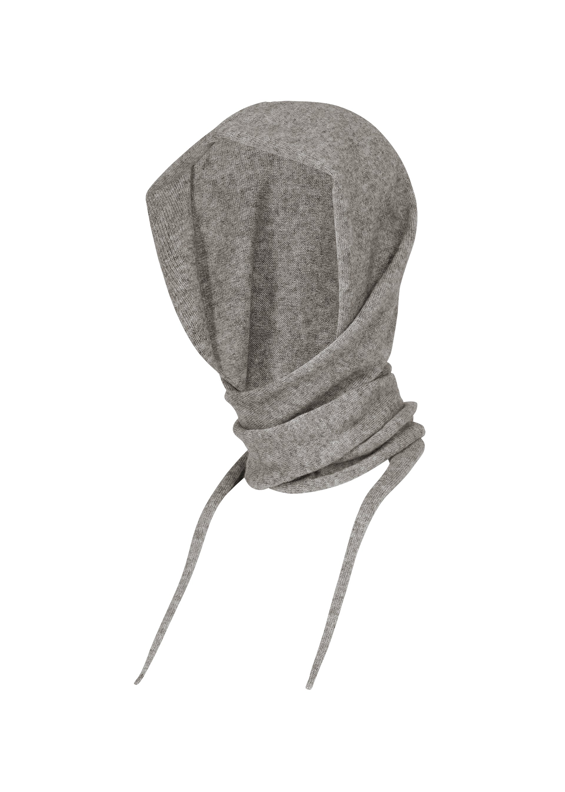 SILK CASHMERE KNIT BALACLAVA、アクセサリー&その他_帽子、グレー