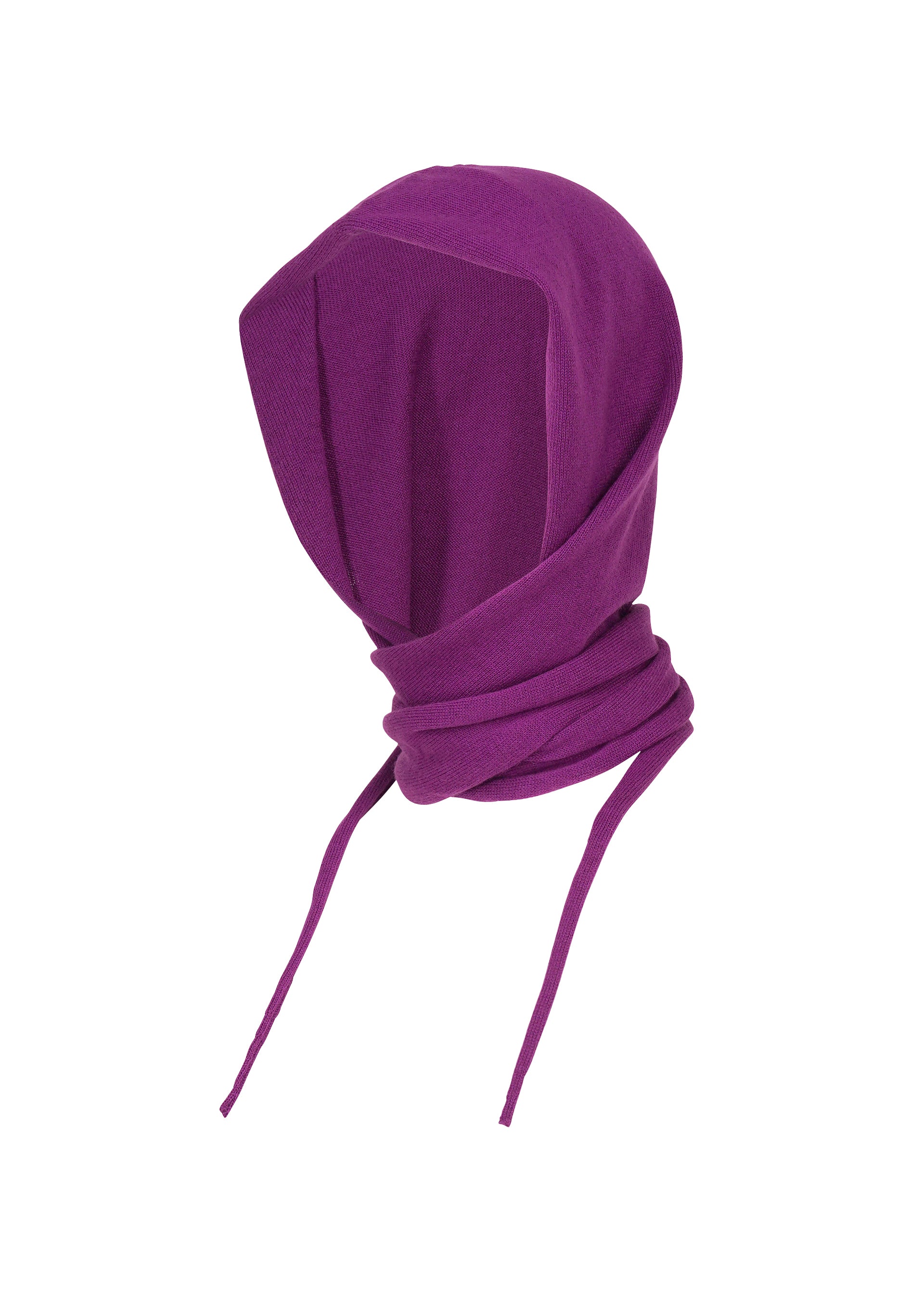 SILK CASHMERE KNIT BALACLAVA、アクセサリー&その他_帽子、パープル