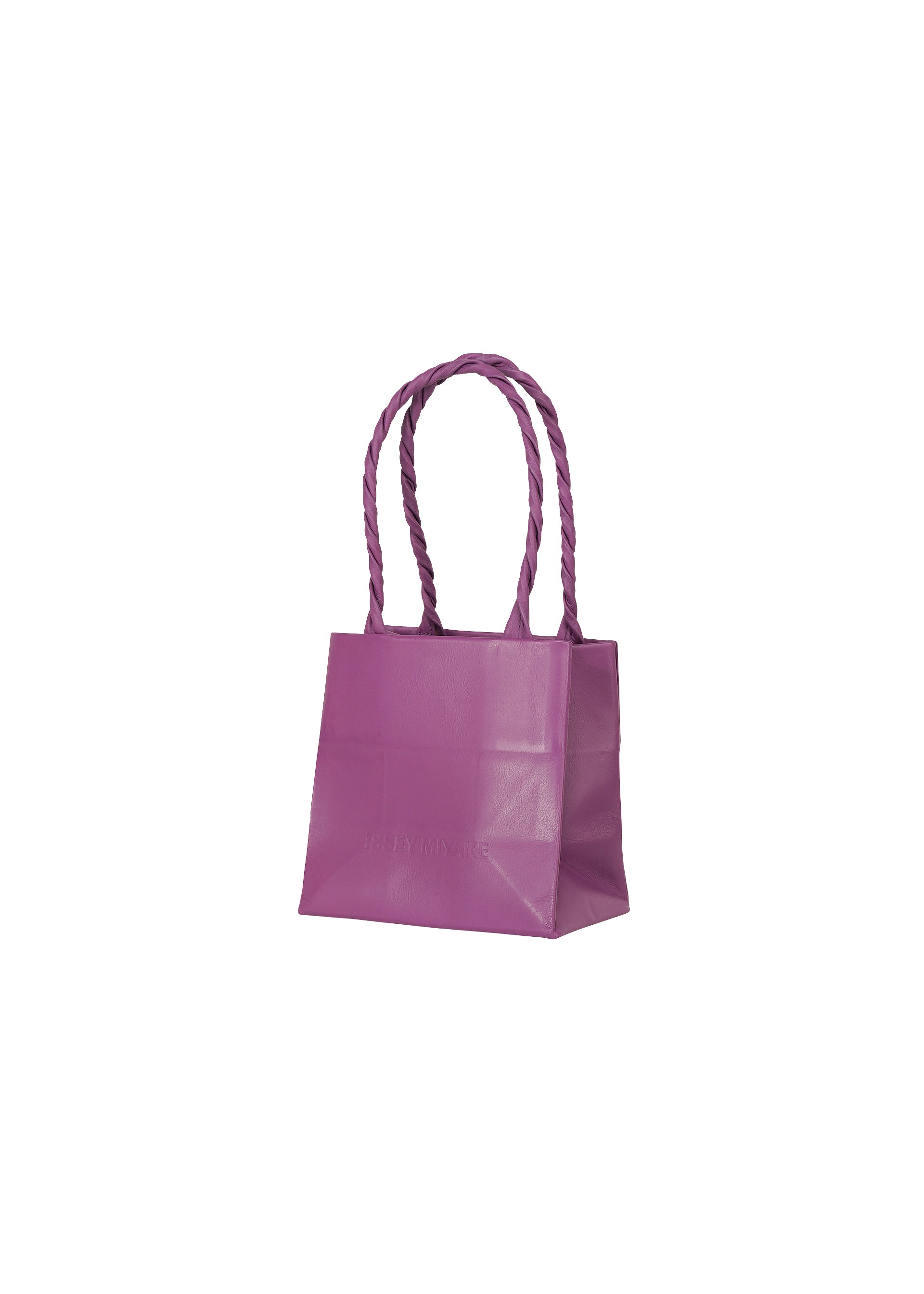 PAPER BAG(LEATHER)、バッグ&財布_ハンドバッグ、パープル