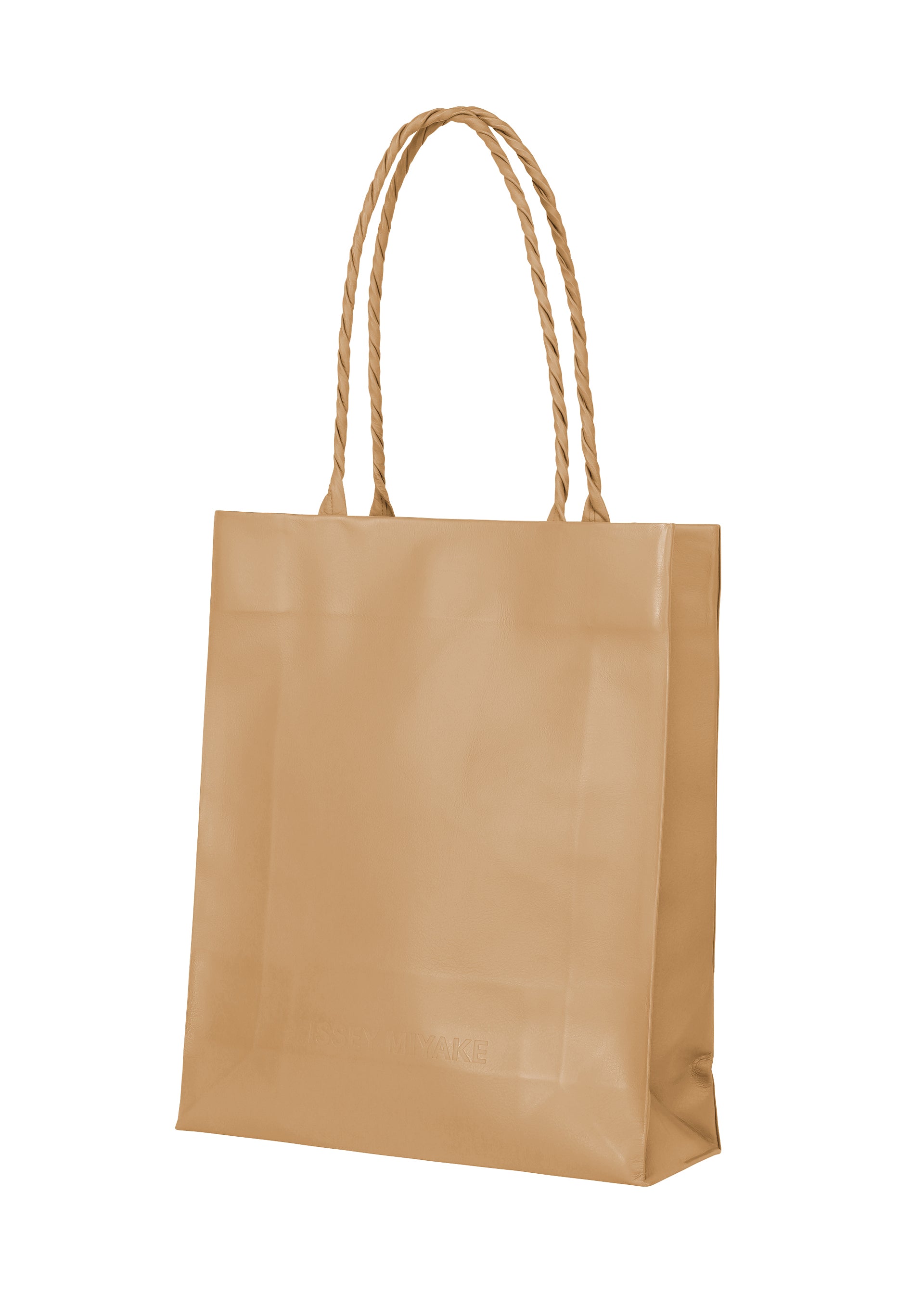 PAPER BAG(LEATHER)、バッグ&財布_トートバッグ、ベージュ