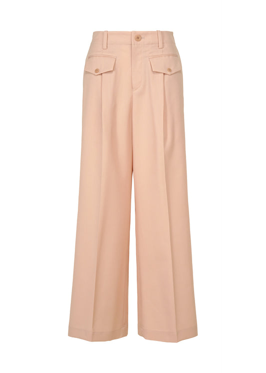 LUSTROUS WOOL PANTS、ウィメンズ_パンツ、ピンク
