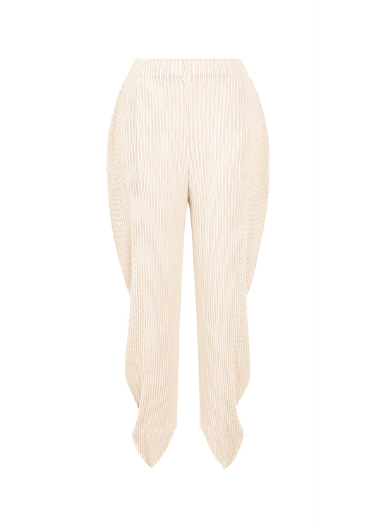 LEAF PLEATS、ウィメンズ_パンツ、ホワイト