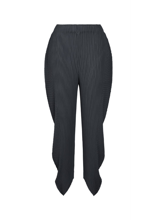 LEAF PLEATS、ウィメンズ_パンツ、ネイビー