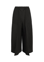 TUBULAR PLEATS、ウィメンズ_パンツ、ブラック