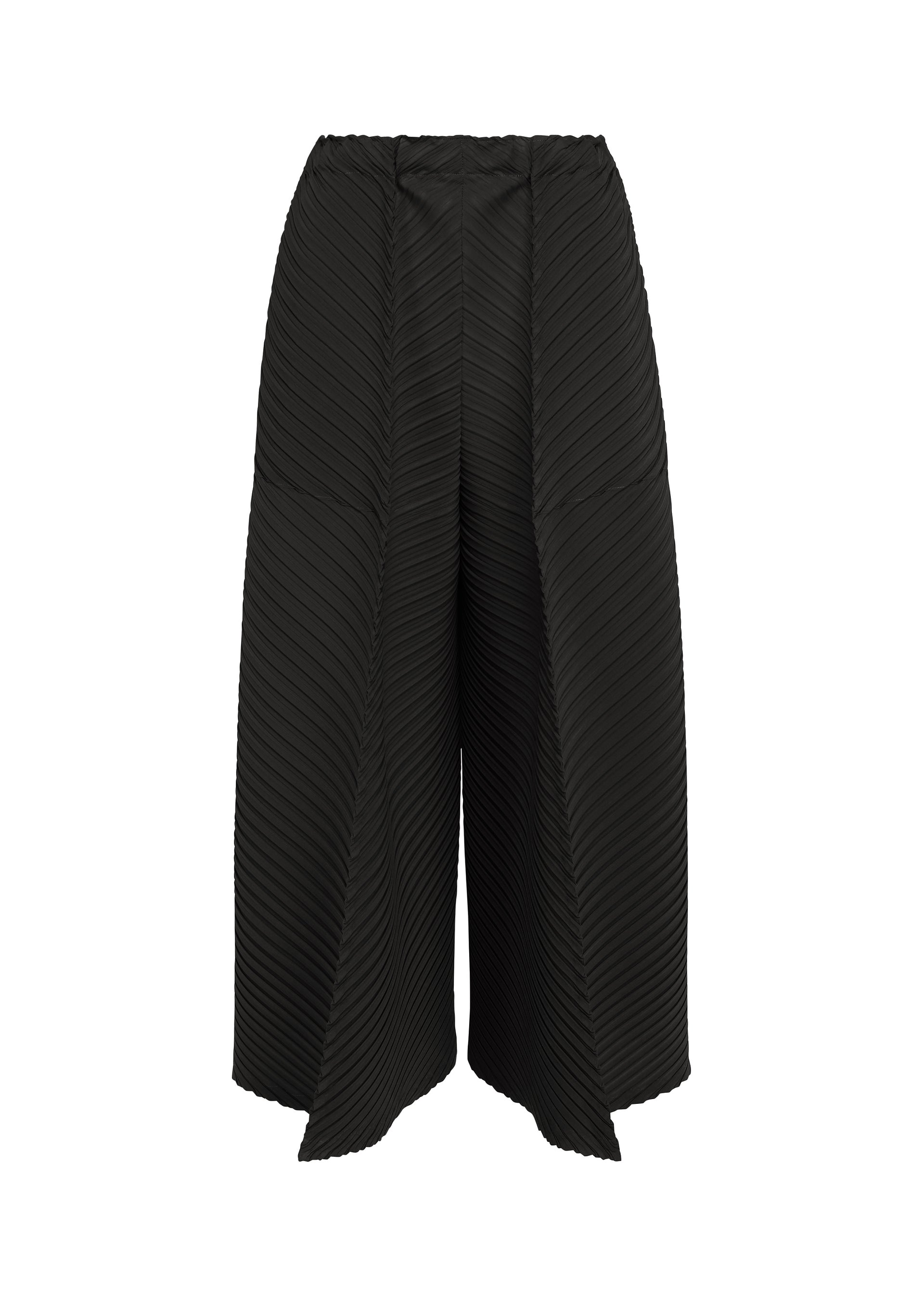 TUBULAR PLEATS、ウィメンズ_パンツ、ブラック