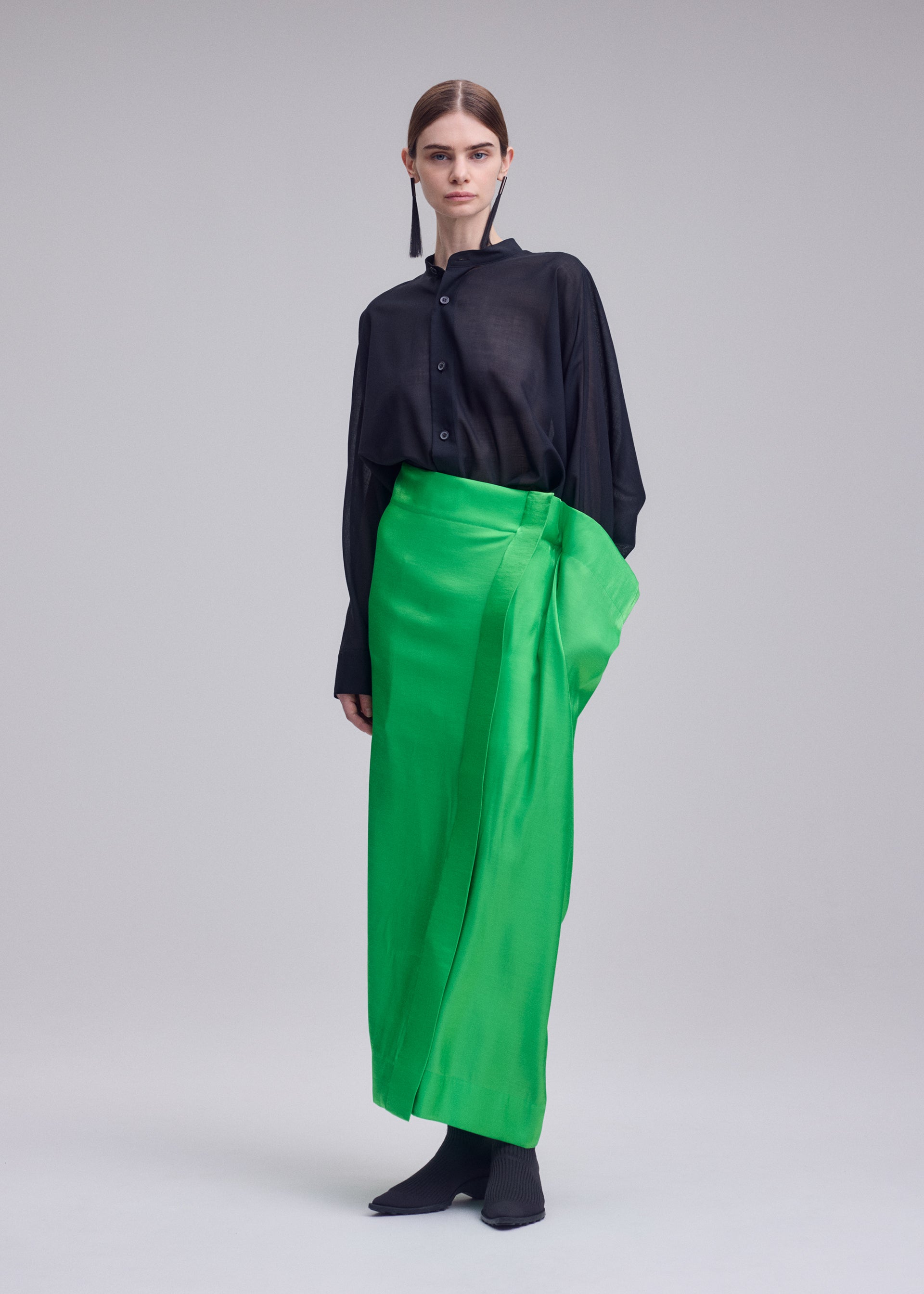 issey miyake STEAM STRETCH スカート 紺緑系 スチーム MERCURY – isseymiyake.com