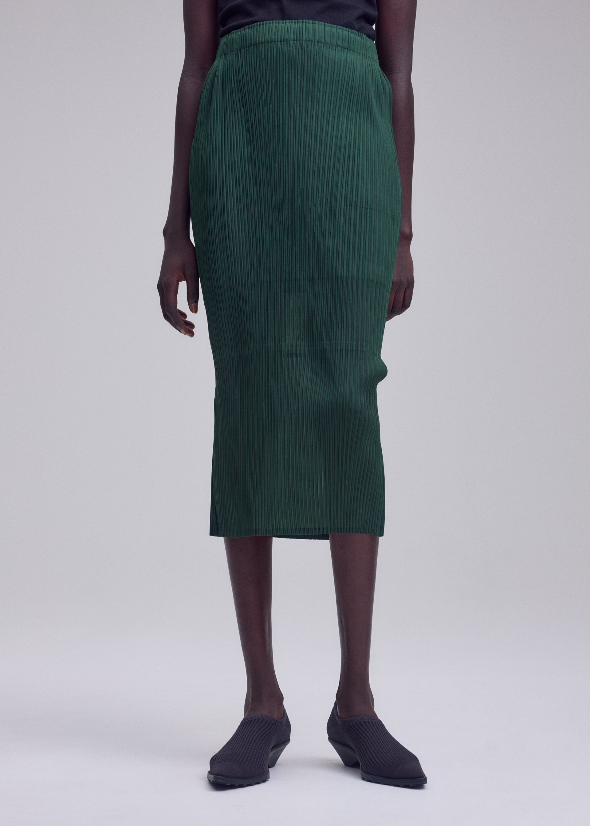 SHEER SLIT PLEATS、ウィメンズ_スカート、着用画像3