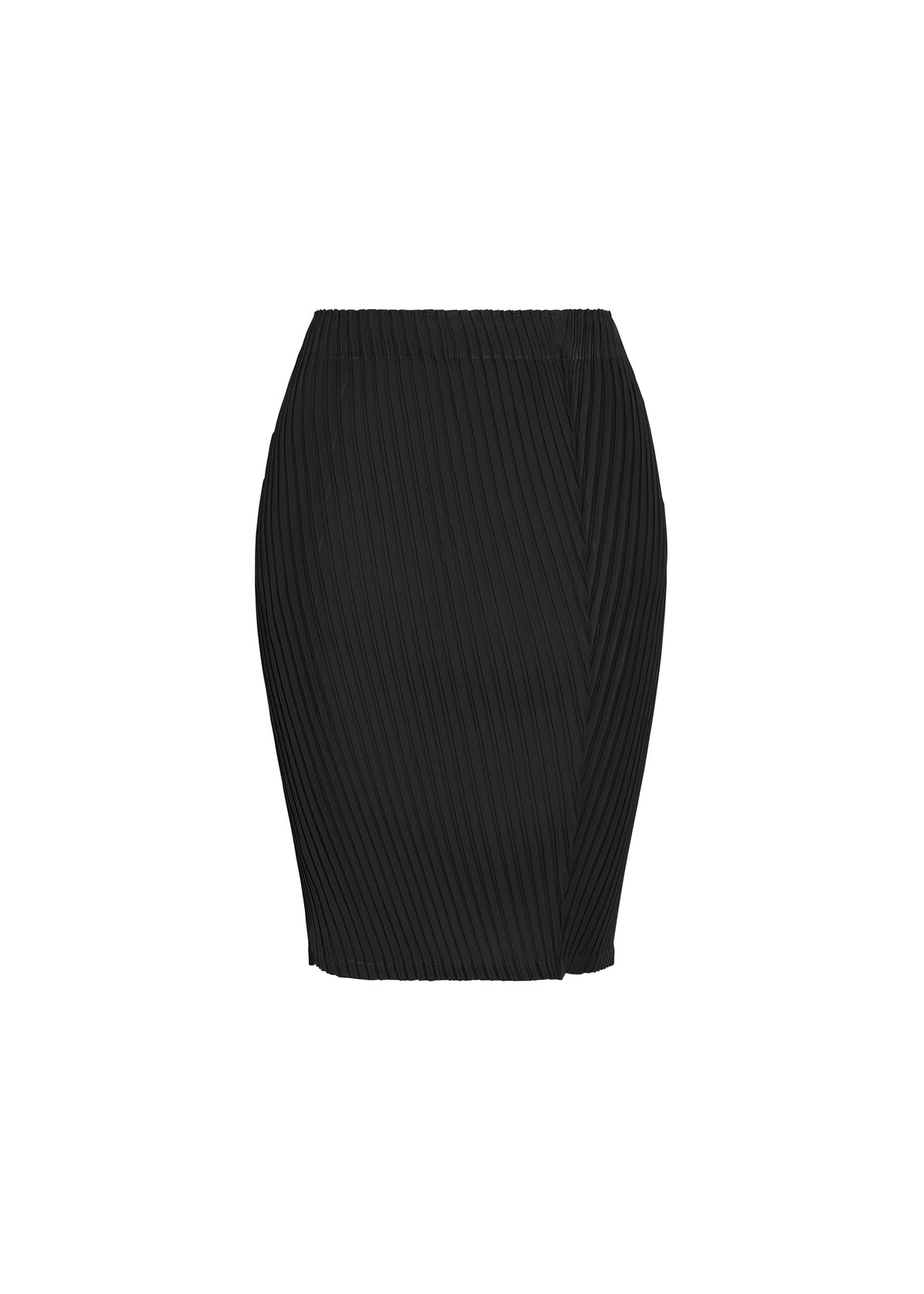 TUBULAR PLEATS、ウィメンズ_スカート、ブラック