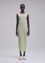 SHEER SLIT PLEATS、ウィメンズ_ワンピース、着用画像1