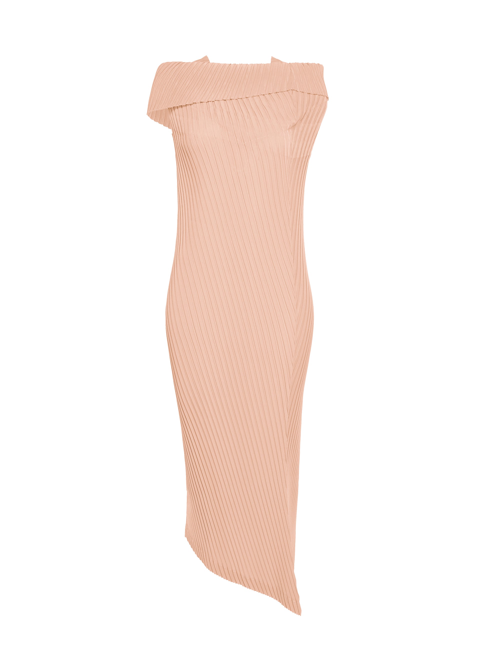 TUBULAR PLEATS、ウィメンズ_ワンピース、ピンク