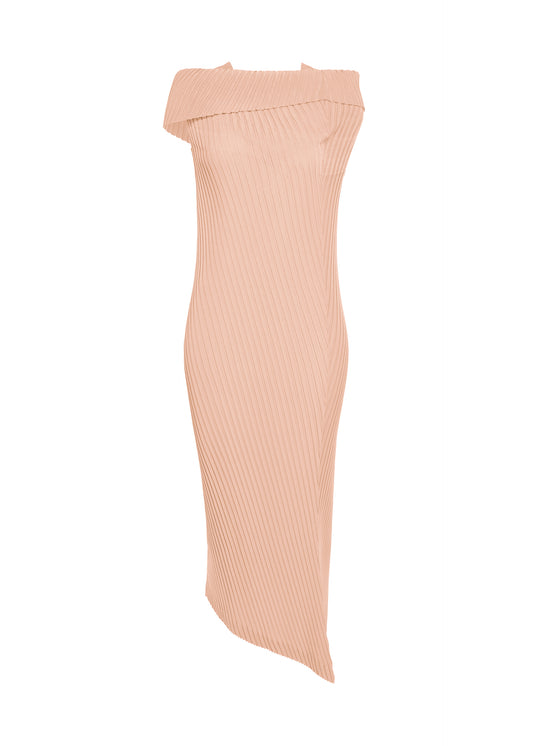 TUBULAR PLEATS、ウィメンズ_ワンピース、ピンク