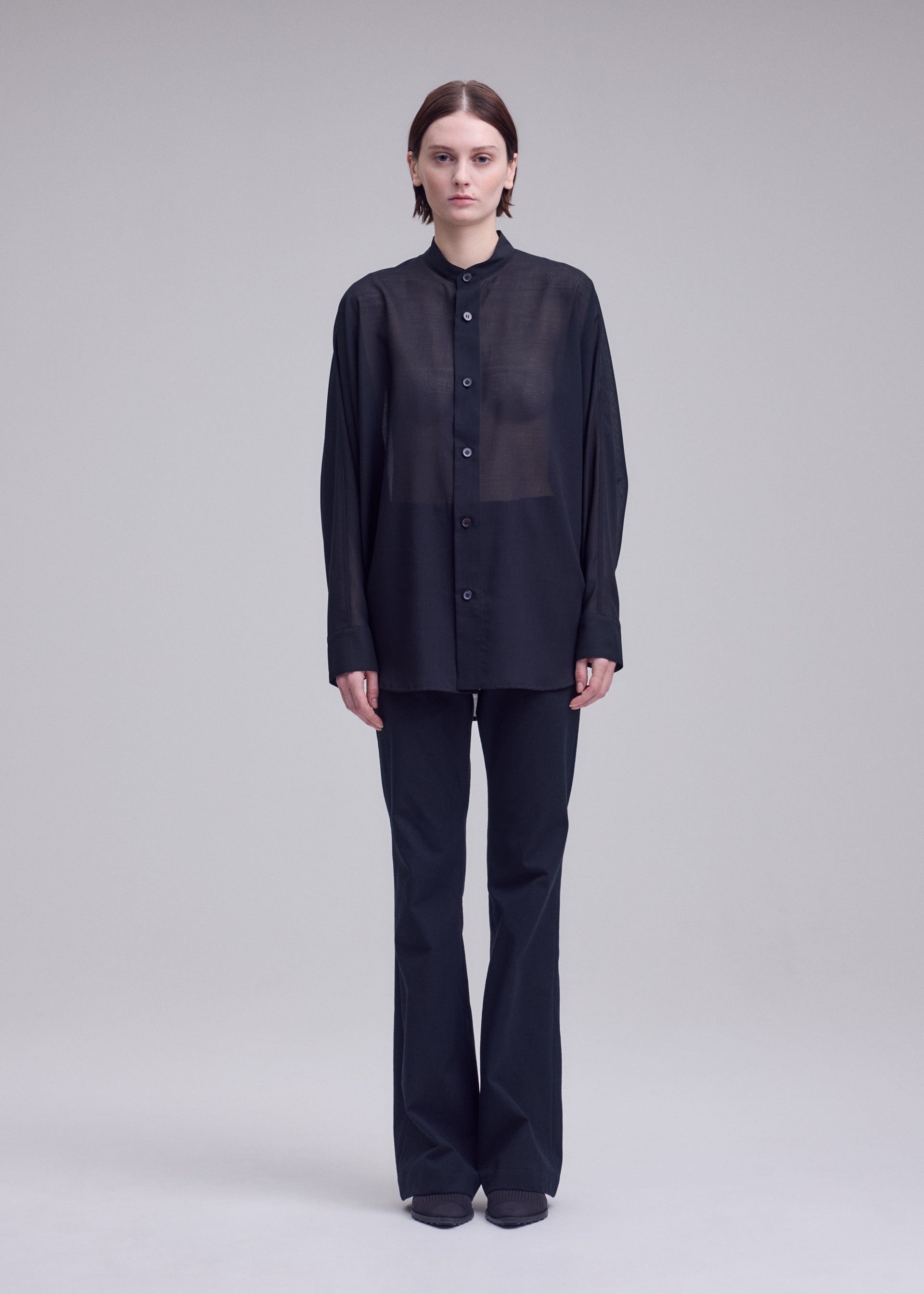 SHEER WOOL、ウィメンズ_トップス_シャツ、着用画像1