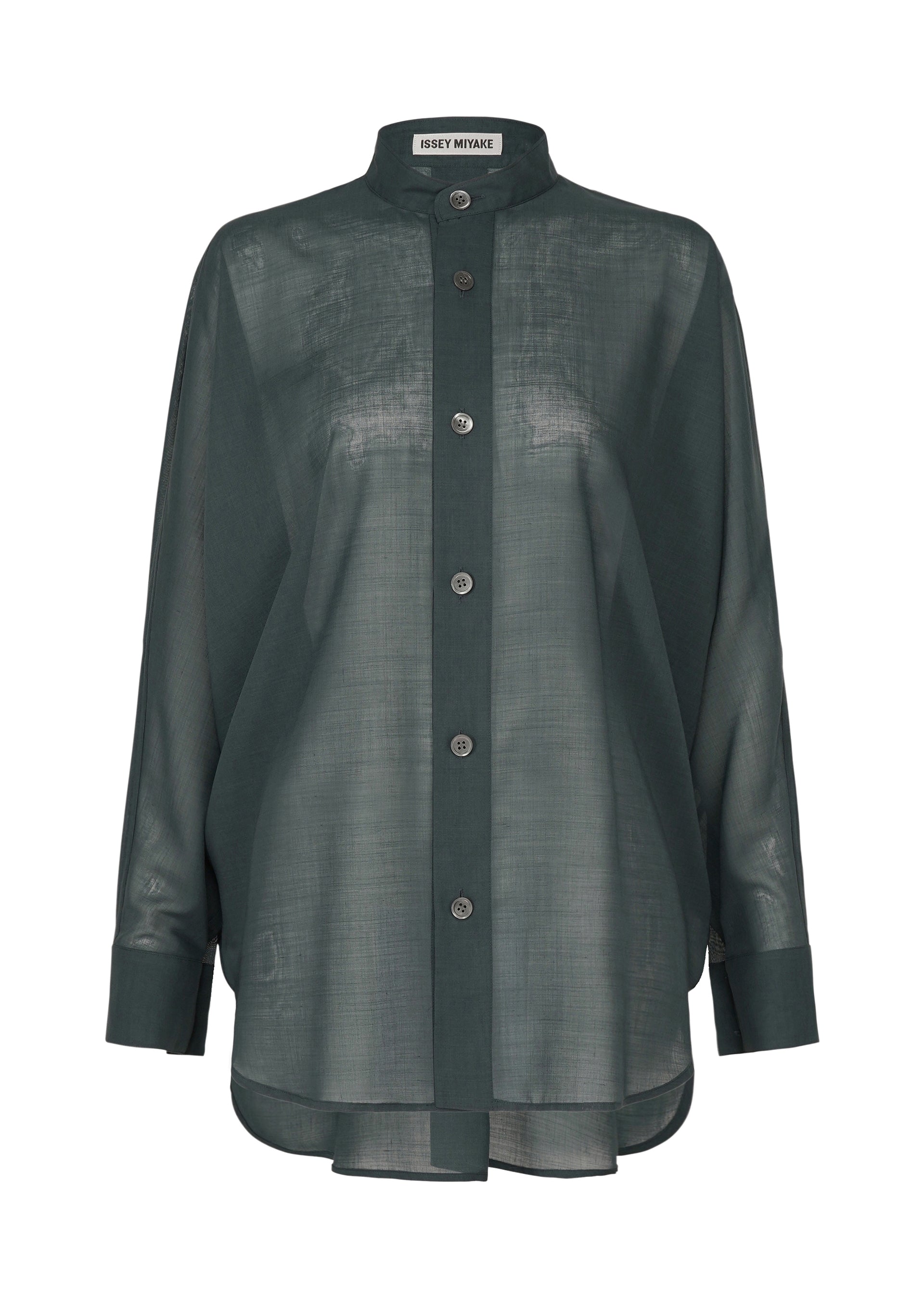 SHEER WOOL、ウィメンズ_トップス_シャツ、ネイビー