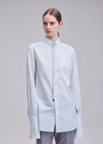 MONSIEUR SHIRT(DOBBY STRIPE)、ウィメンズ_トップス_シャツ、着用画像3