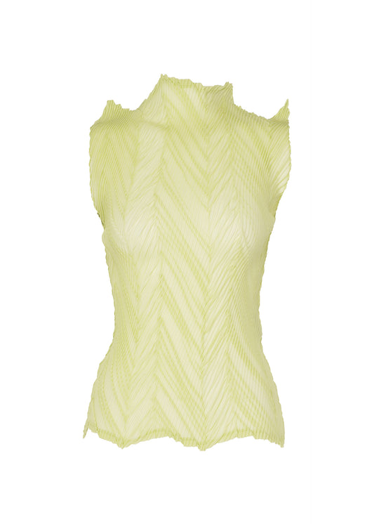ZIGZAG PLEATS、ウィメンズ_トップス_トップ、イエロー