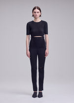 SHEER SLIT PLEATS、ウィメンズ_トップス_トップ、着用画像1