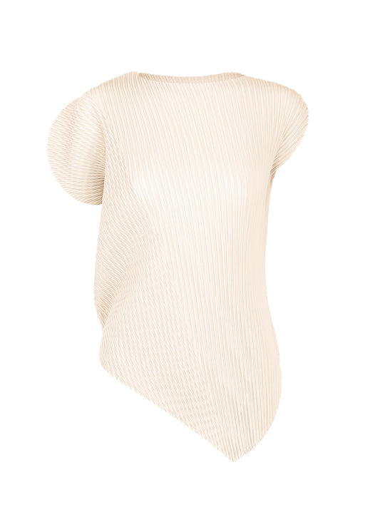 LEAF PLEATS、ウィメンズ_トップス_トップ、ホワイト