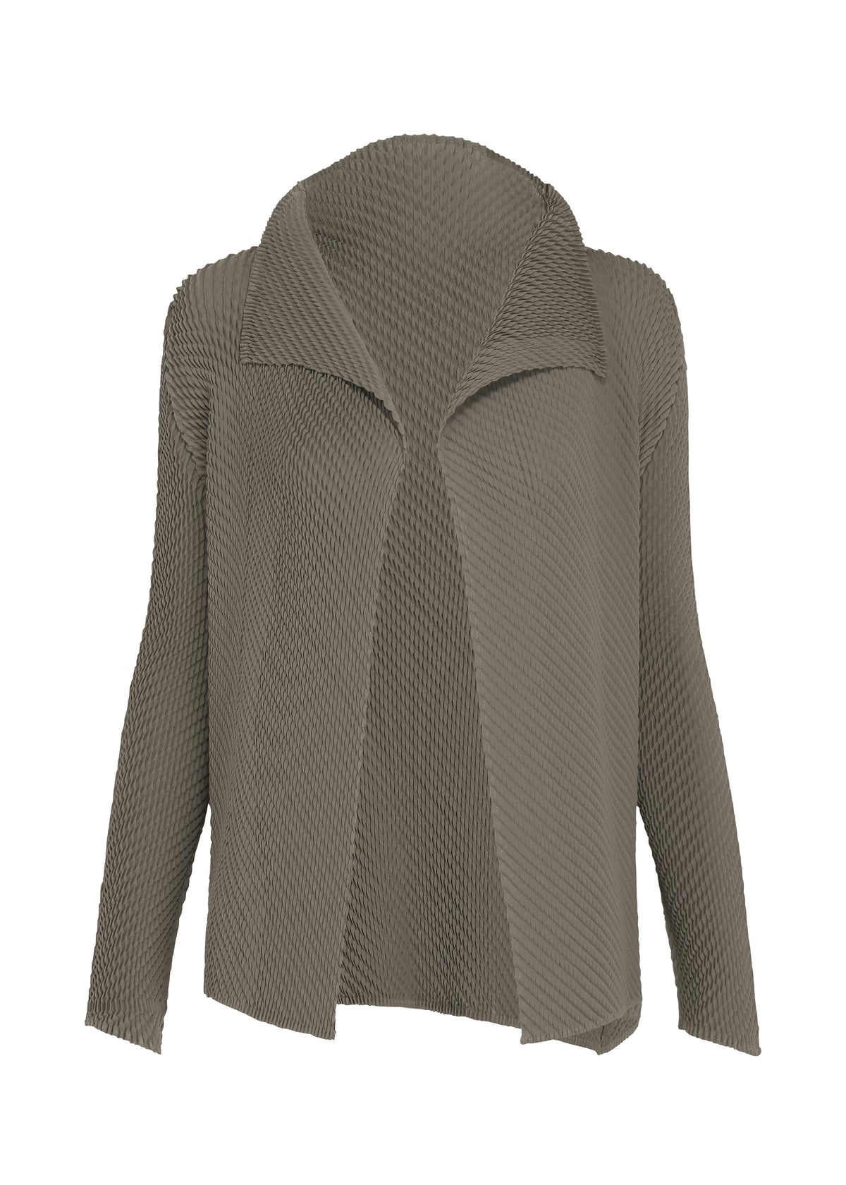 MISTY PLEATS、ウィメンズ_トップス_カーディガン、グレー