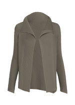 MISTY PLEATS、ウィメンズ_トップス_カーディガン、グレー