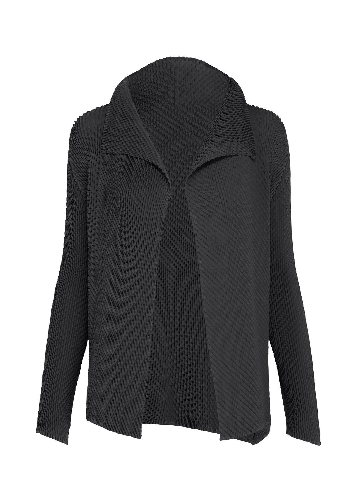 MISTY PLEATS、ウィメンズ_トップス_カーディガン、ブラック
