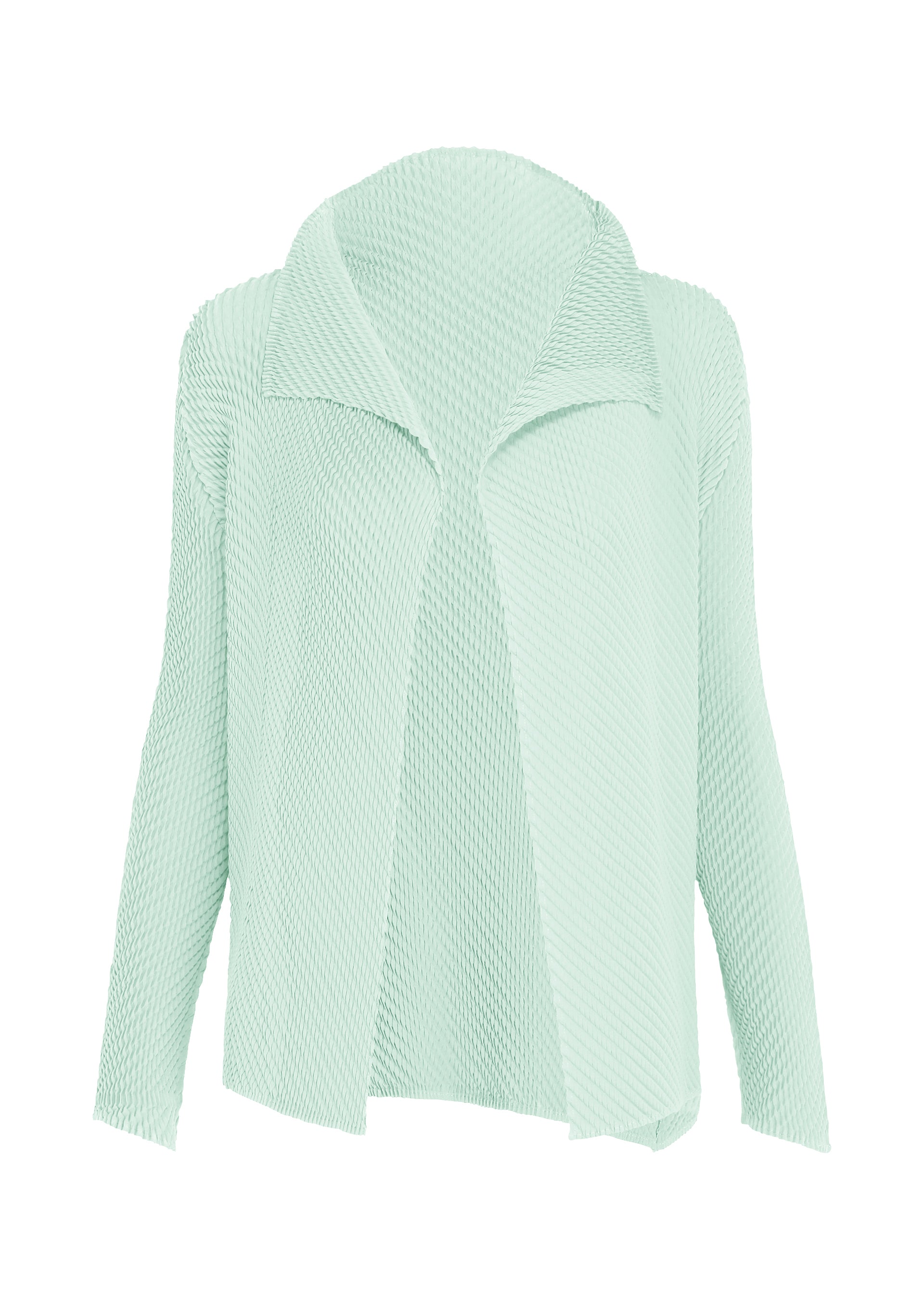 MISTY PLEATS、ウィメンズ_トップス_カーディガン、ブルー