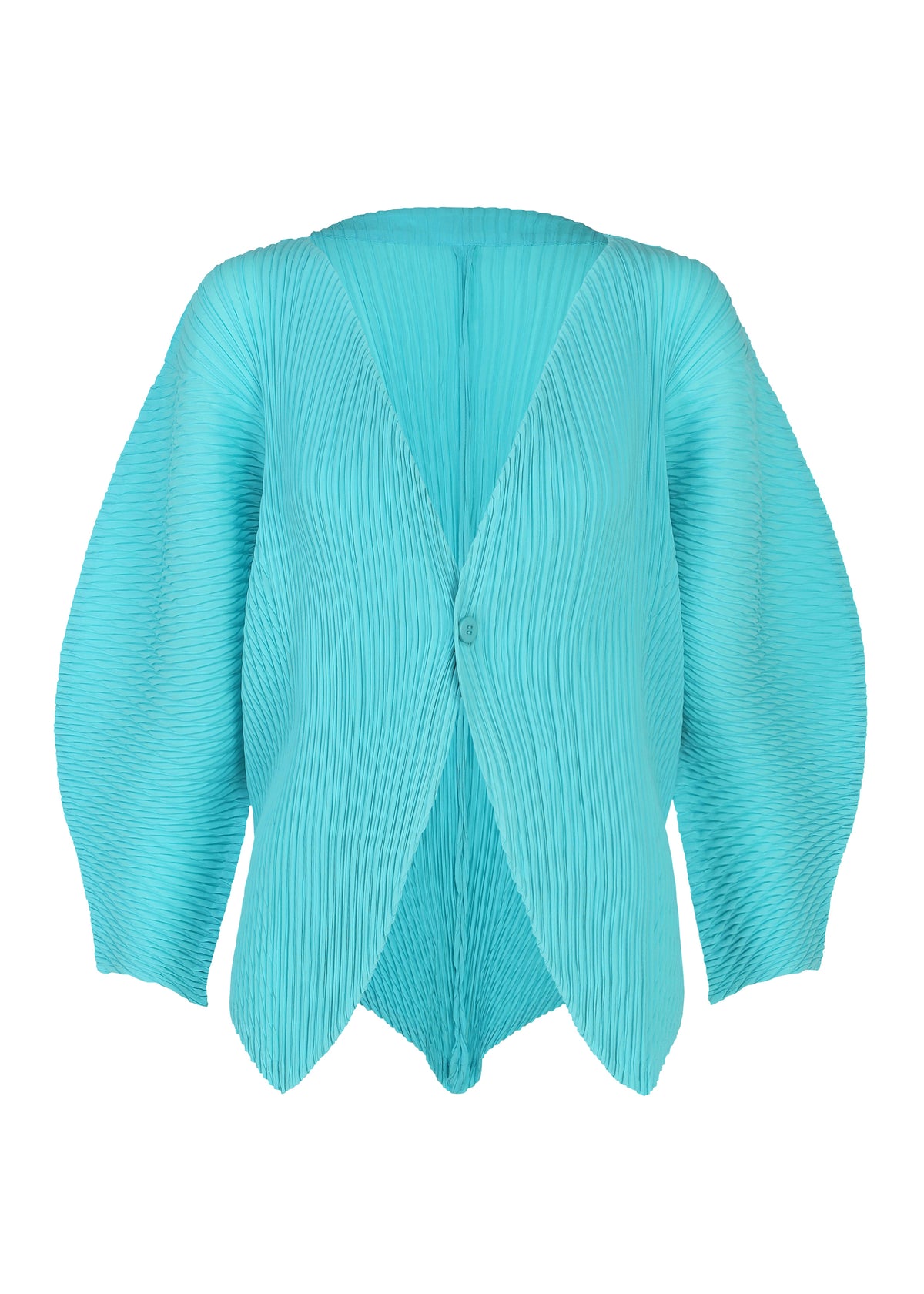 LEAF PLEATS、ウィメンズ_トップス_カーディガン、ブルー