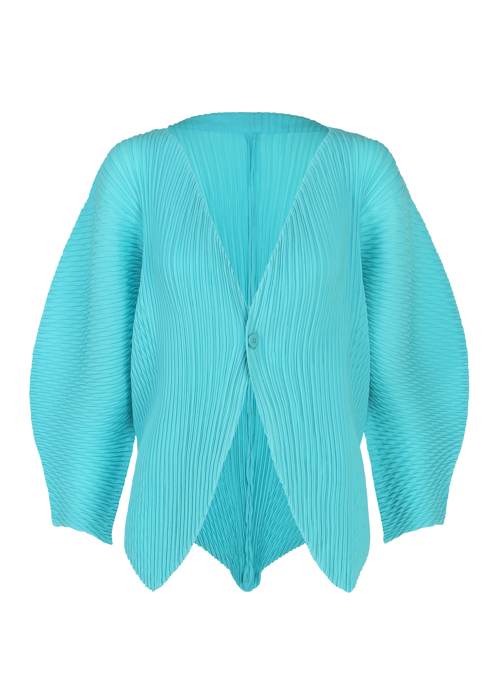 LEAF PLEATS、ウィメンズ_トップス_カーディガン、ブルー