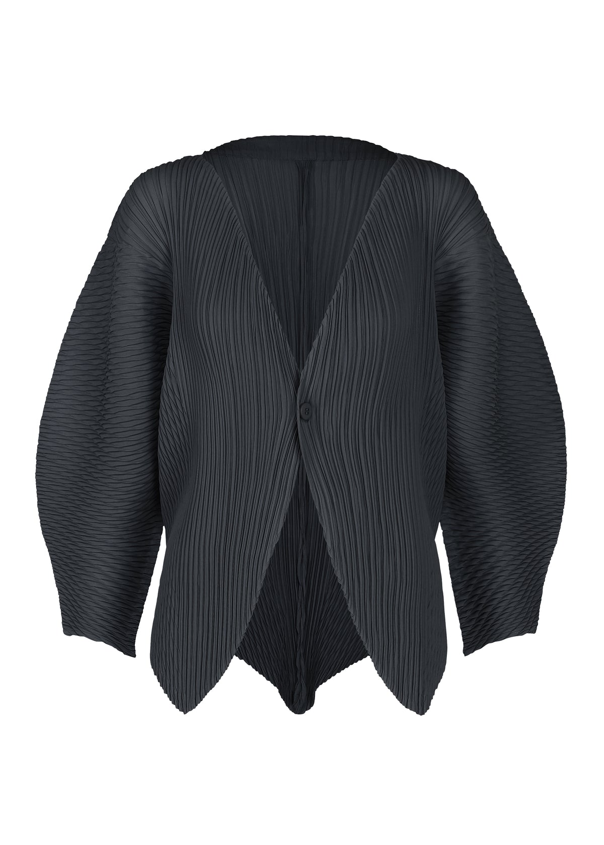 LEAF PLEATS、ウィメンズ_トップス_カーディガン、ネイビー