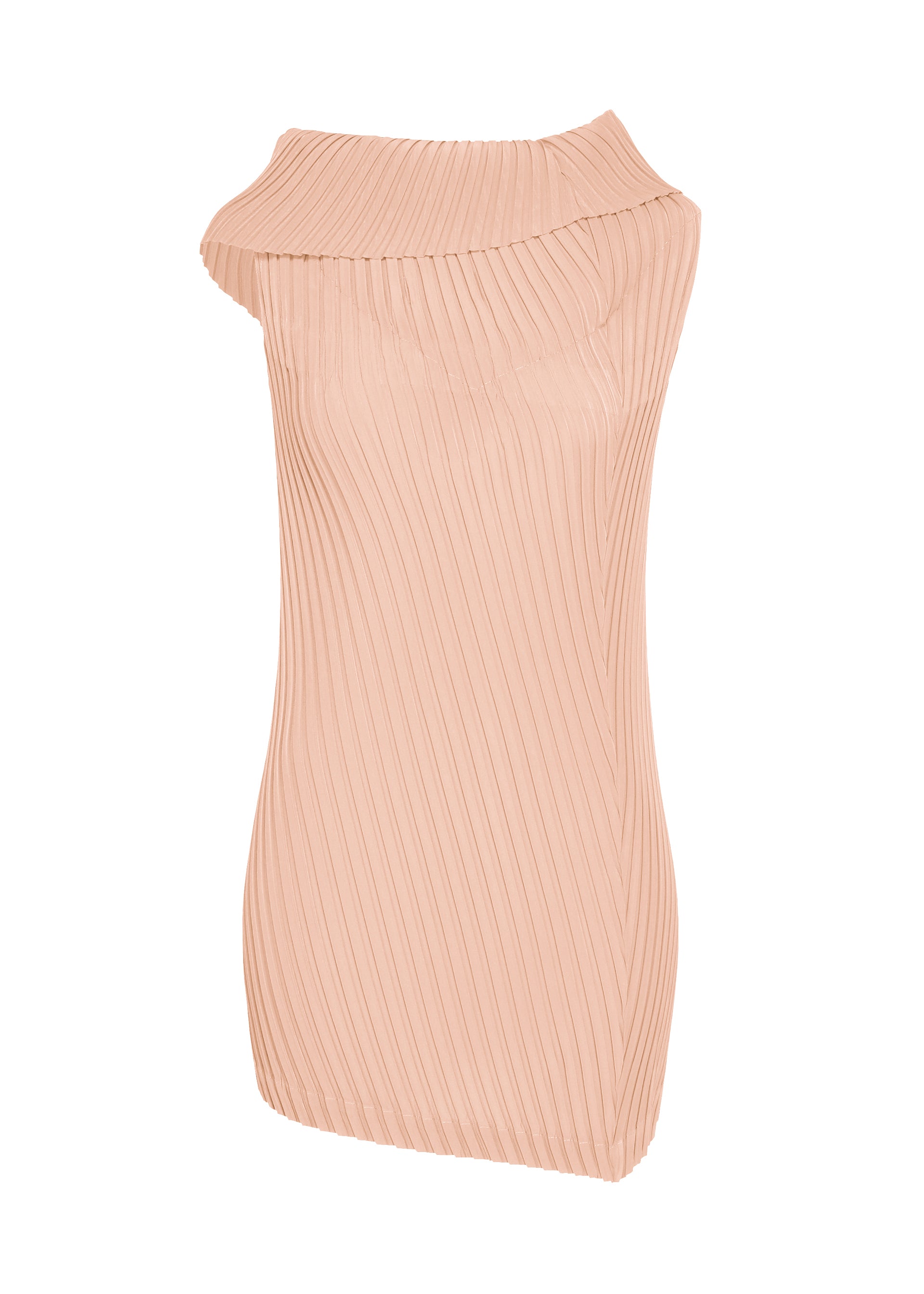 TUBULAR PLEATS、ウィメンズ_トップス_チュニック、ピンク