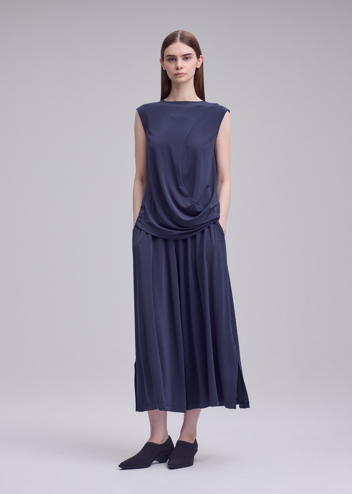 DRAPE JERSEY-68、ウィメンズ_トップス_トップ、着用画像2