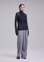 SHEER WOOL JERSEY、ウィメンズ_トップス_トップ、着用画像2