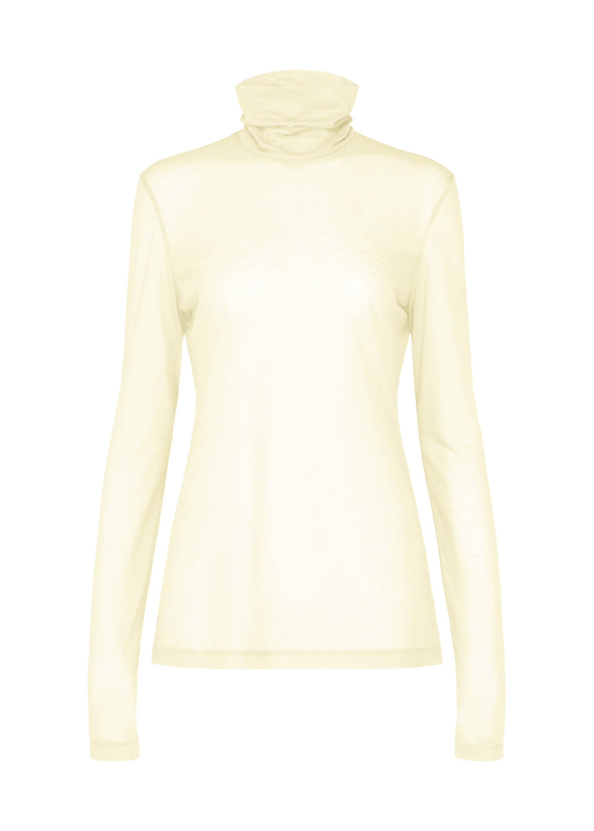 SHEER WOOL JERSEY、ウィメンズ_トップス_トップ、ホワイト