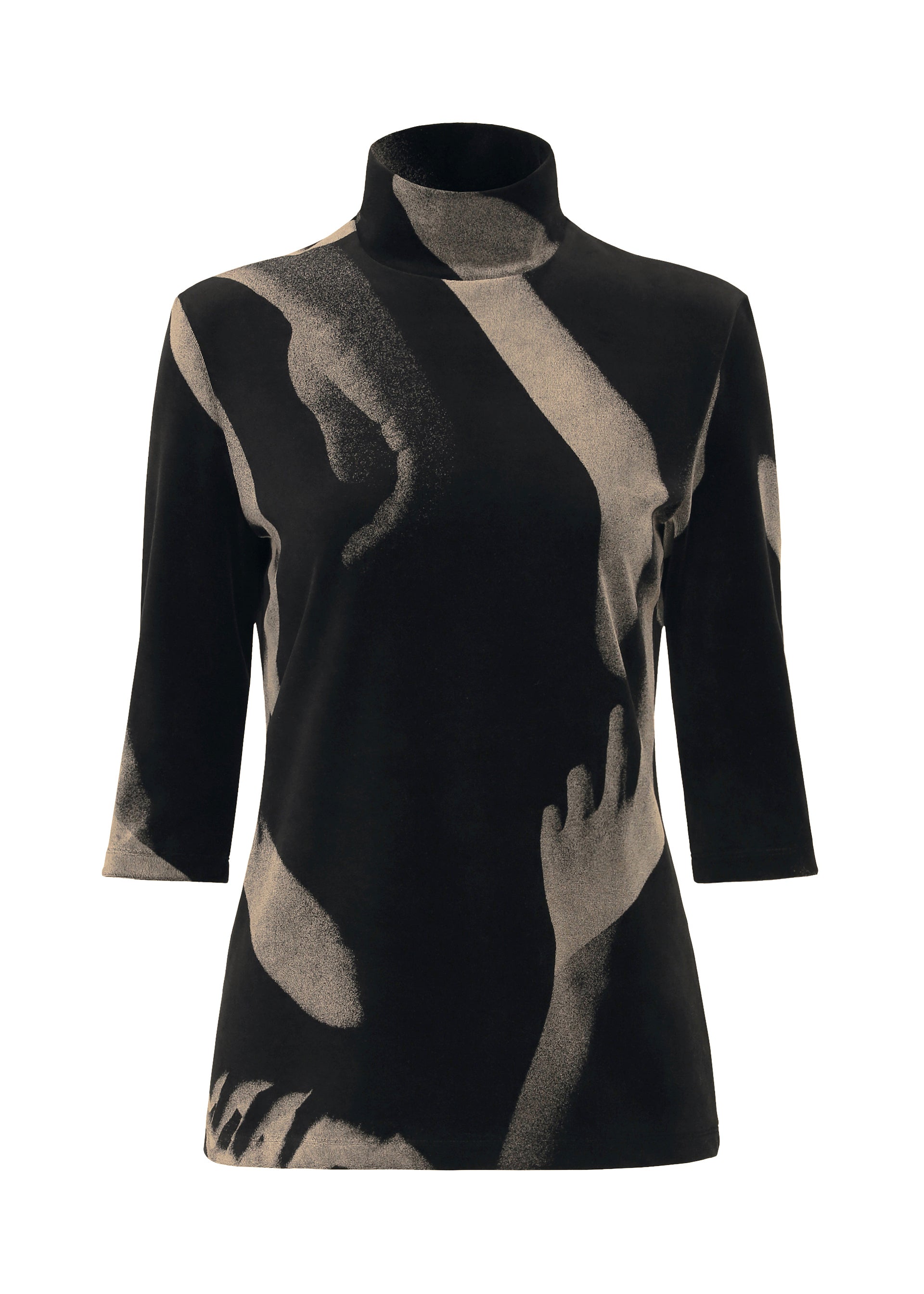 HANDS OF LOVER VELOUR、ウィメンズ_トップス_トップ、ブラック
