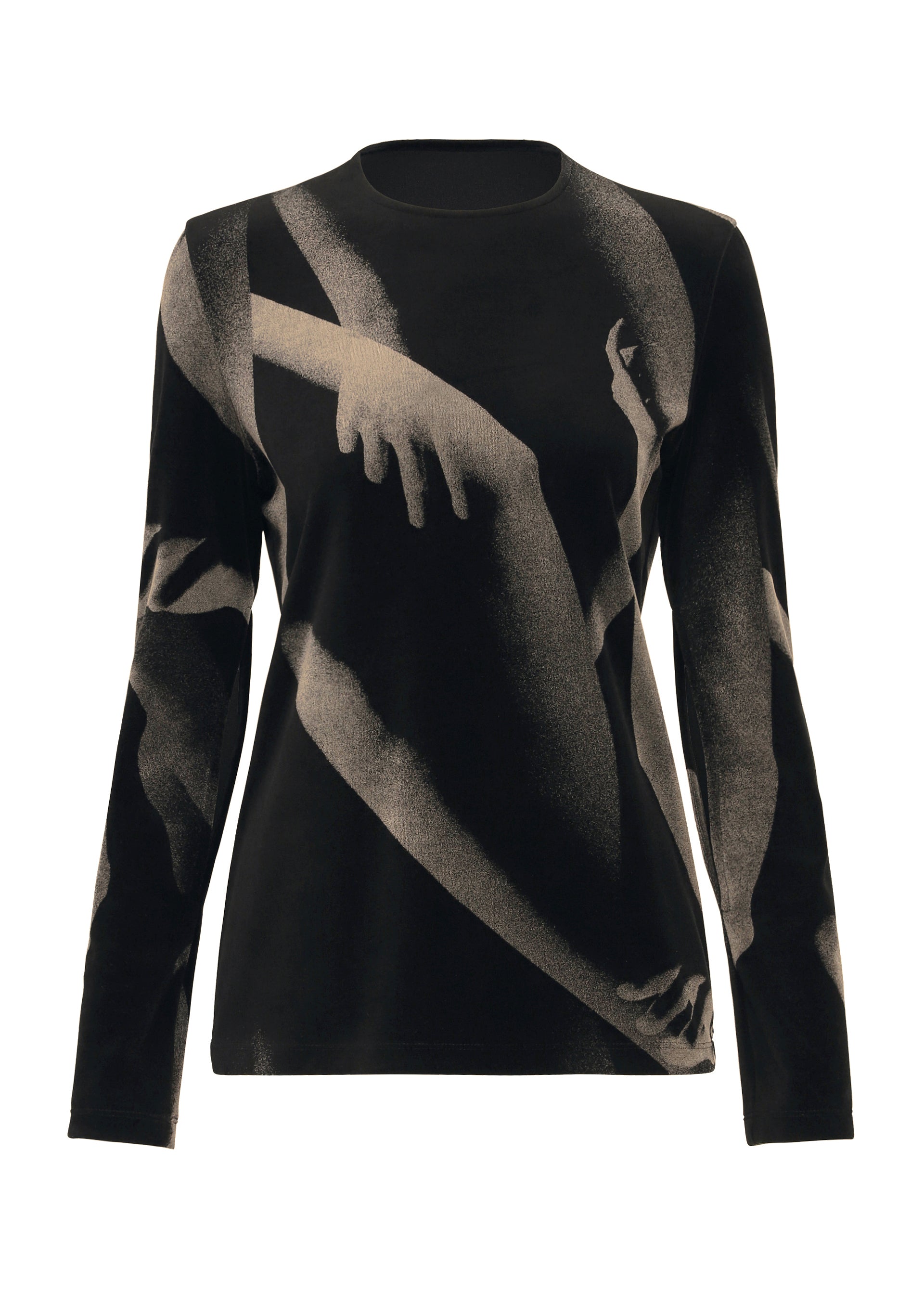 HANDS OF LOVER VELOUR、ウィメンズ_トップス_トップ、ブラック