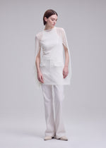 SHEER WOOL JERSEY、ウィメンズ_トップス_チュニック、着用画像2