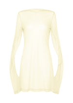 SHEER WOOL JERSEY、ウィメンズ_トップス_チュニック、ホワイト