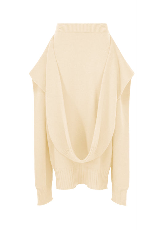 O KNIT、ウィメンズ_ニット、ホワイト