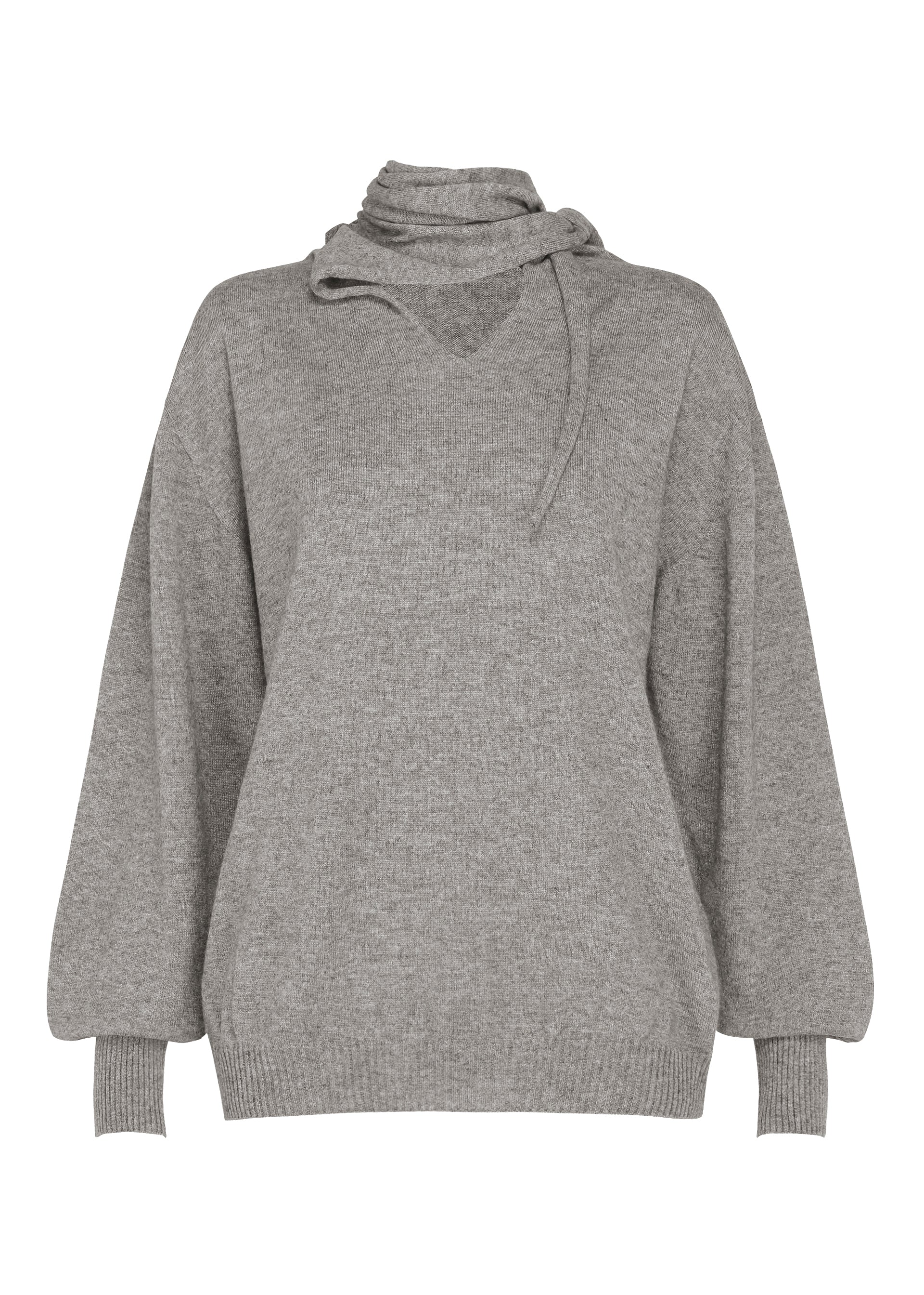 SILK CASHMERE KNIT、ウィメンズ_ニット、グレー