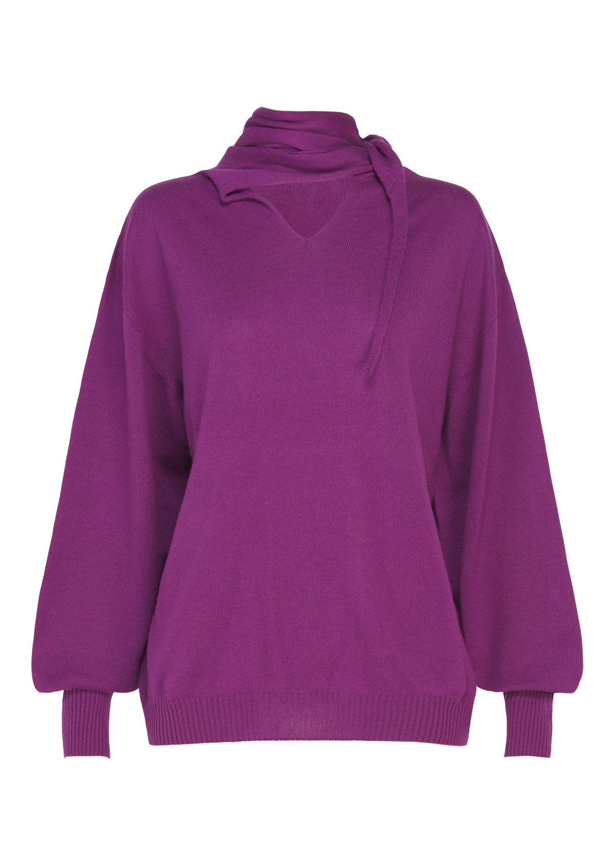 SILK CASHMERE KNIT、ウィメンズ_ニット、パープル
