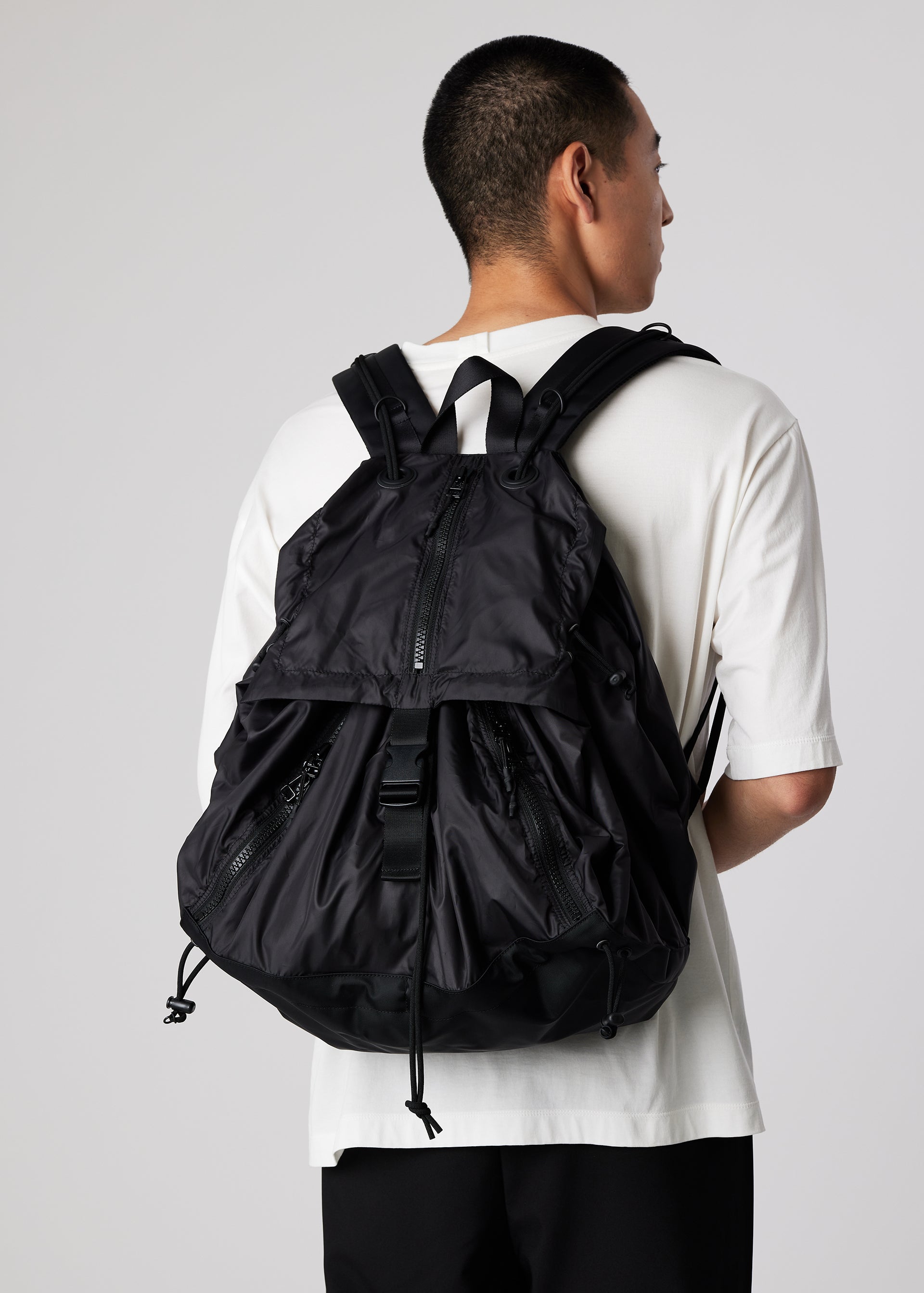 IM MEN ストリングバッグ LA41AG305 ブラック IM MEN ストリングバッグ LA41AG305 ブラック