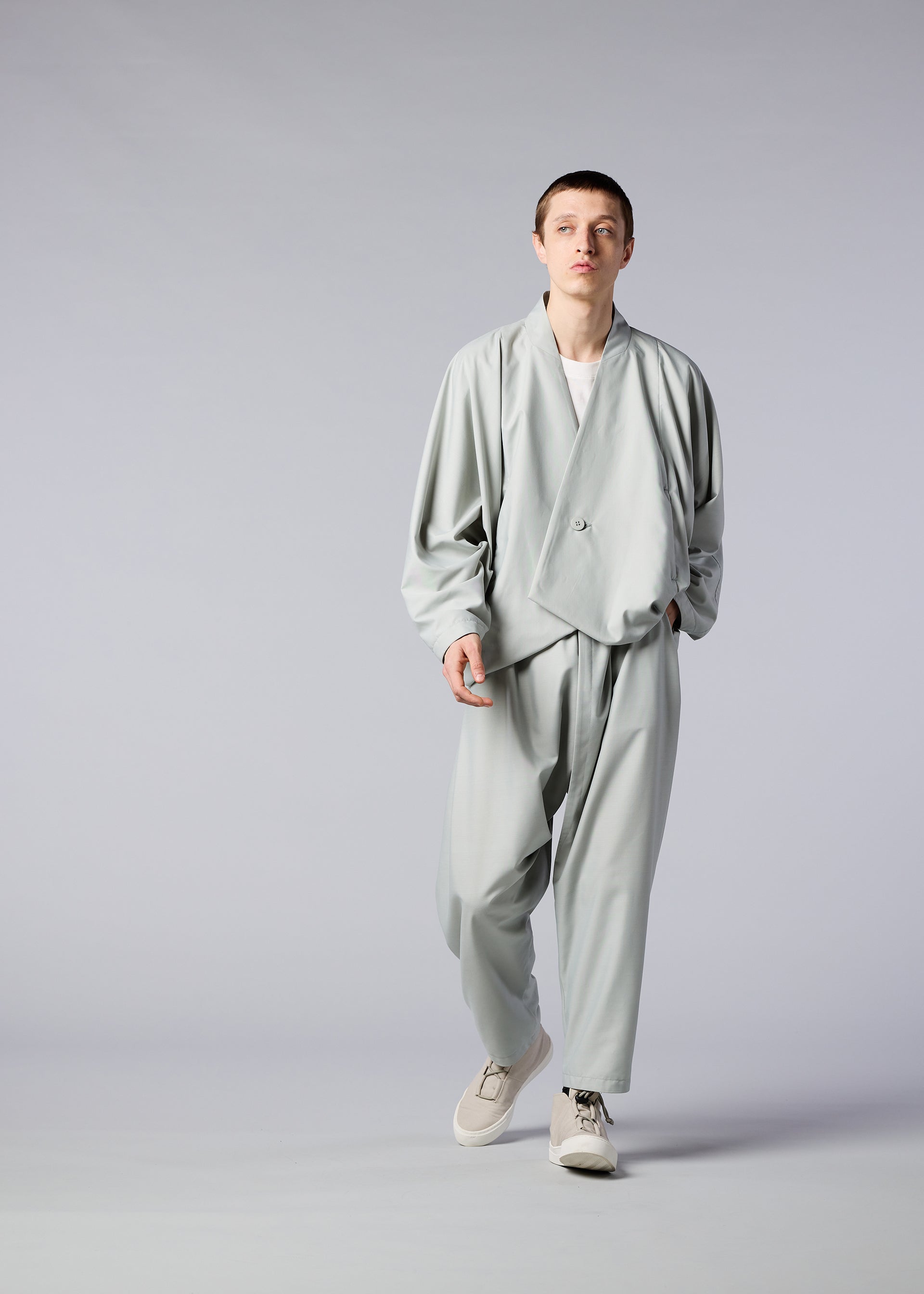 美品 miss ashida ワッフルツイル×レザーコンビ　シングルライダース jun ashida - 美品 miss ashida ワッフルツイル×レザーコンビ