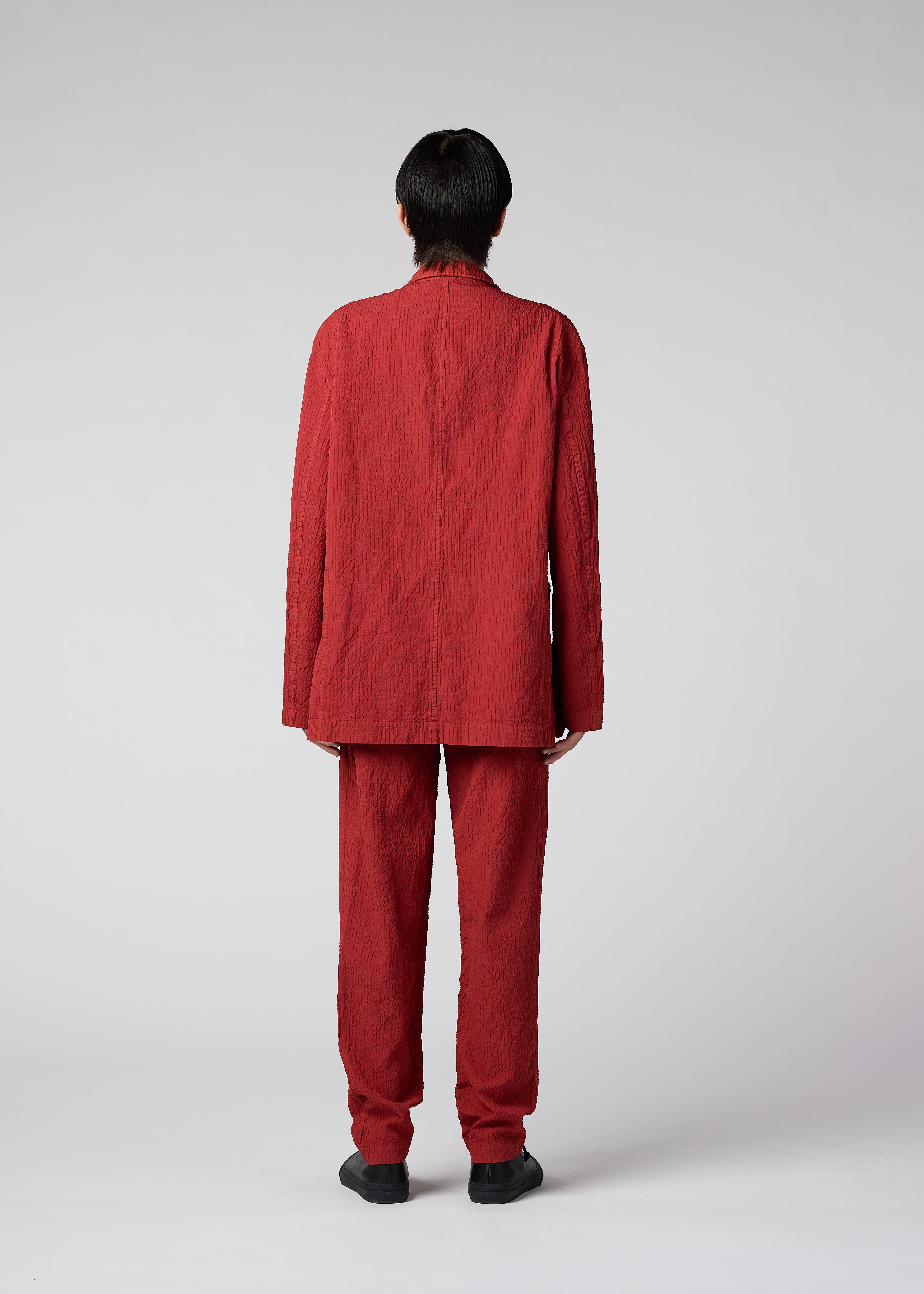 ISSEY MIYAKE 夏物テーラードジャケット ライトグレー ISSEY MIYAKE 夏物テーラードジャケット ライトグレー