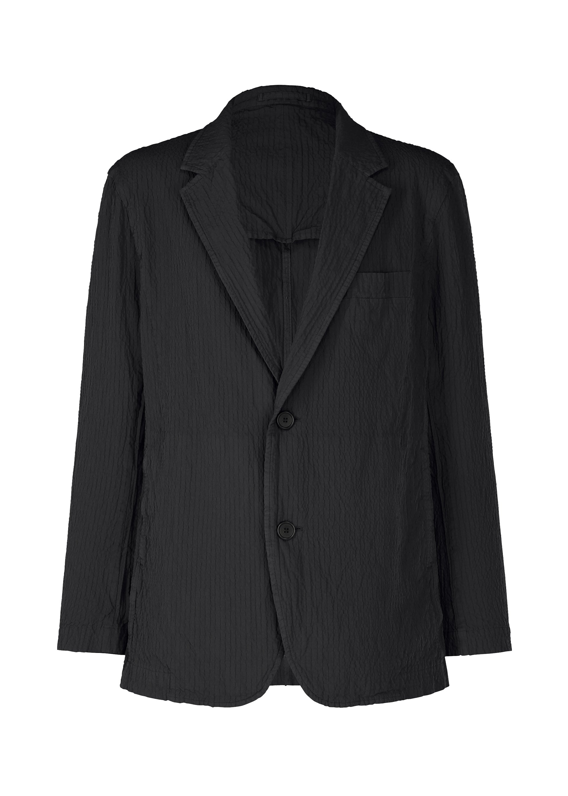 【希少】イッセイミヤケ 14SS 立体 3D 変形 テーラードジャケット 黒 ISSEY MIYAKE - ISSEY MIYAKE 3D スチーム ストレッチ