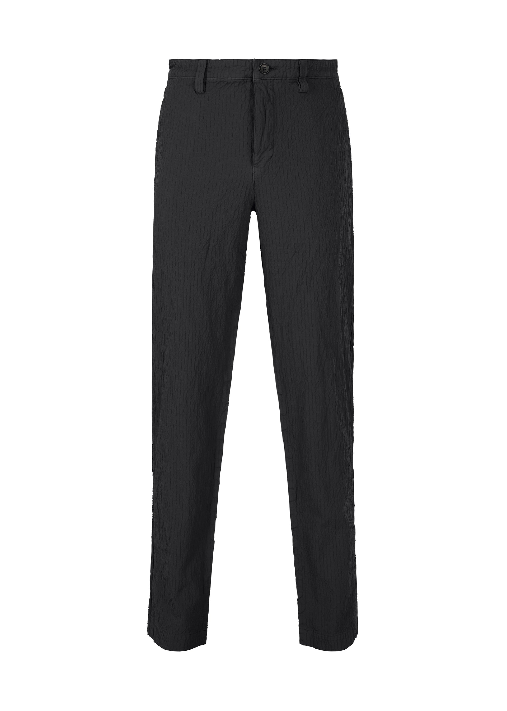 ちか【イッセイミヤケ】パンツ　デザイナーズ　バイセクシャル　ブラック イッセイミヤケISSEY MIYAKE ハッチングプリーツパンツ 紺2 | DC
